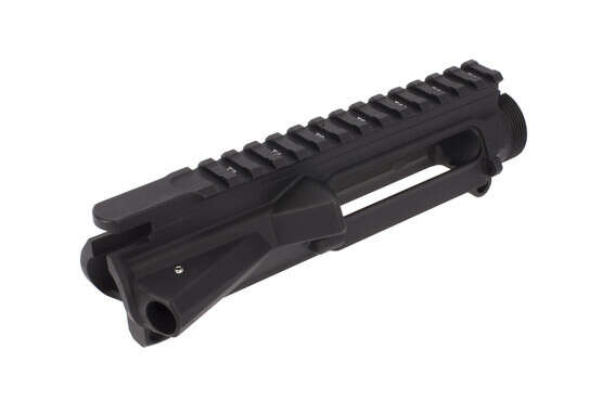 The Aero M4E1 AR15 stripped upper receiver features a threaded forward assist roll pin